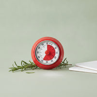 1 Piece Mechanical Countdown Timer Wind-up Analog Countdown Clock Magnetic Kitchen Timer Visual Countdown Suitable for Gift Giving Home Decoration Classroom Activities Gym Workouts
