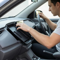 Car Accessory Raised Side Walls Behind Steering Wheel Storage Box Light-Blocking