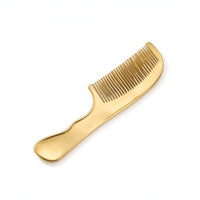 Ergonomic Brass Comb Sturdy Massage Comb Lightweight Pocket-Sized for Hair Grooming