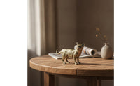 Tea Pet Distressed Desktop Ornament Textured Brass Figurine for Shelf