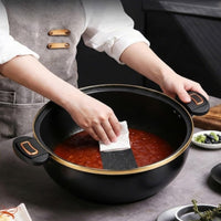 8 L Multi-Functional Enamel Micro Pressure Pot Locks in Moisture and Freshness Micro-Pressure Soup Pot Easy to Clean Large Capacity Dutch Oven Even Heating for Families, Kitchen