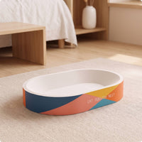 Cat Scratching Nest Corrugated Cat Scratcher Bed Cardboard Scratcher with Rims for Apartments