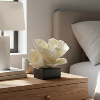 Coral Tabletop Ornament Handcrafted Look Coral Sculpture Irregular Shape Desk Decoration for Bedroom, Sample Room, Vanity Table