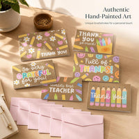 Teacher's Day Greeting Cards with Envelopes - 6-Card Set