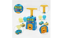STEM Balloon Powered Car with Launcher Battery-Battery-Not-Required Balloon Launcher Toy Set Interactive Air-Powered Car Toy Manual for Preschoolers