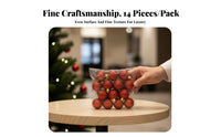 24 Pieces Miniature decoration sphere Set sparkling Finish Tree Trimming Mini Size