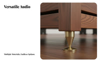Heavy Duty Solid Wood Amplifier Base Minimalist Design High-Fidelity Equipment Stand Easy Installation Single-Tier Audio Platform High Damping for Audiophiles, High-Fidelity Enthusiasts, Home Theater, Listening Room, Studio