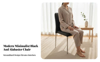 Stackable Armless Dining Chair Modern Design Upholstered Armless Chair Comfortable Backrest Seating Furniture Sturdy Long-Lasting for Restaurant Owners, Homeowners, Families, Hotel, Kitchen, Waiting Room, Bedroom