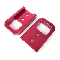 Front Tow Hook Bracket Left and Right Set D Loop Bracket Angled Edges Edges