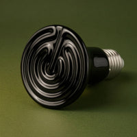 250W Ceramic Heat Emitter Screw-in Reptile Heat Lamp Compact Reptile Heating Lamp High-Humidity for Pet Owners, Terrariums, Habitats