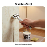 Long-Lasting Stainless Steel Pressure Roller Even Operation Wallpaper Smoothing Tool