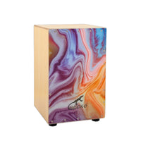 Adjustable Internal Strings Cajon Drum Solid Wood Panel Wooden Cajon Portable Design for Children, All Ages, Acoustic Sessions