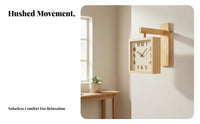 Double-Sided Wall Clock Non-Ticking Corner Wall Clock Silent Movement Minimalist Design for Hallway