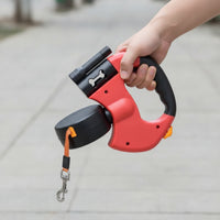 Dual Dog Retractable Leash Comfortable for Daily Walks, Park