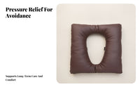 Cutout Toilet Cushion Stitched Seams Commode Chair Cushion Water-Resistant Padded Toilet Seat Cover