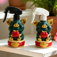 Pig Spray Bottle Red Apple Decoration Fine Mist Sprayer Compact 260 Ml