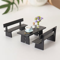 8 Pieces Dollhouse Coffee Table Set Decorative Furniture Simple for Hobbyists