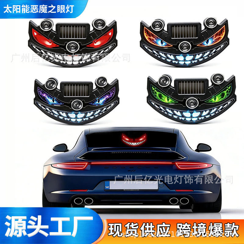 Solar Demon Eye LED Decorative Light for Car Rear Window