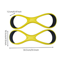 Elbow Molded Swim Bands with 8-Shaped Loop Low-Profile Gear for Long-Axis Stroke Form Exercises