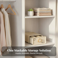 3 Pieces Underwear Compartment Box Set Compartmentalized Design for home users