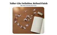 5 Pieces Detailed Cherry Blossom Applique Floral Flower Branch Applique Iron-on Embroidered Applique Large for DIY Enthusiasts, Crafters, Clothing Customization, Backpack Decoration, Jacket Repair