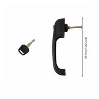 Replacement Part Door Handle Lock Set Heavy Duty Forklift Door Locking Handle Easy Installation Vehicle Hardware for Construction Sites, Farms, Warehouses