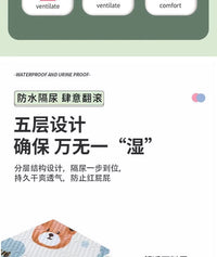 月经期床垫姨妈垫四季通用可水洗生理期小床垫假垫专用床上垫子 粉色爱心熊【a类棉】 50*71厘米【用不坏易清洗】