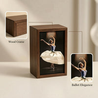 Tissue Box Cover with Wood Frame Rectangular Tissue Box Cover Decorative Decor for Ballerinas, Dancers, Living Room, Bedroom, Vanity
