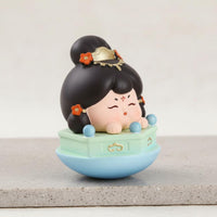 Retro Inspired Tang Dynasty Lady Figurine Original Design Tang Dynasty Lady Statue National Trend Aesthetic Resin Tumbler Doll Cultural Significance for Collectors, Culture Enthusiasts, Office Decor, Bookshelf Display, Car Dashboard
