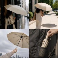 Automatic UV Protection Umbrella, Dual-Use Sunshade Rain Umbrella, Oversized Double Folding Umbrella