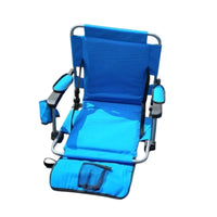 Stadium Chair with Back Support Storage Pocket Portable Stadium Chair Armrests Outdoor Seating for Pool