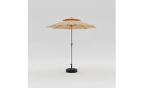 Outdoor Umbrella with Water-Filled Base Windproof Double-Canopy Umbrella with Weighted Base Sturdy for Homeowners, Cafe Owners, Backyard, Courtyard