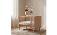 Baby Mobile with Wooden Hoop Teddy-Fleece Soft Mobile with Clouds Soft Hanging for Newborns, Crib, Nursery