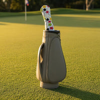 3 Pieces Driver Head Cover Multicolor Floral Golf Head Cover Textile Sports Gear