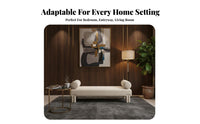 Light Luxury design Bed-End Stool Nordic Design Long Padded Footrest Modern Minimalist Upholstered Bench Soft padding for Hotel Owners, Interior Decorators, Bedroom, large Closet, Entryentry area, changing room