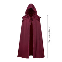 Cloak with Shoulder Capes Layered Hooded Cloak Theatrical Outerwear for Actors, Cosplay, Theater