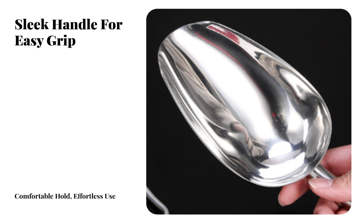 Gardening Hand Rustproof Stainless Steel Ladle Easy to Clean Multipurpose Utility Ladle for Gardeners, Shopkeepers, Garden, Outdoor, Restaurant
