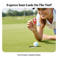Clips to Hat Ball Position Clip Strong Attraction Ball Marker Clip Variety of Designs Golf Reachory Lightweight Design for Women, Adults, Bags