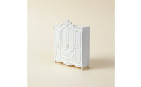European Design Dollhouse Cabinet 1:12 Scale Miniature Cabinet Exquisite Details Miniature Armoire for Pretend Play, Model Scene