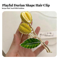 Durian Hair Grip Fun and Playful Durian Hair Grip Fruit Shaped Grip Strong Hold Chic Accessory Long-Lasting for Women
