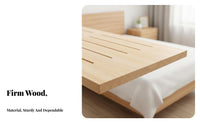 Wooden Slat Roll Thickened Design Bed Base No Box coil Needed Mattress Support for Students, Parents, Bedroom, Dorm Room, Daybed