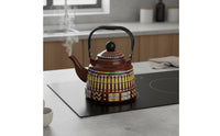 Enamel Kettle Induction Compatible Stovetop Teapot Fast Heating Enamelware Water Boiler