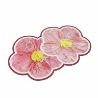Water Absorbent Flower Shaped Bath Mat Soft & Comfortable Floral Bathroom Rug Easy to Clean Soft Flower Mat Long-Lasting