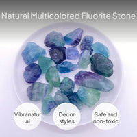Natural Fluorite Raw Stones for Aquatic and Greenery Decor