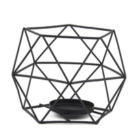 Iron Creative Geometric Christmas Candle Holder Decoration