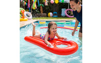 Swimming Buoyant Aid Board with Handles Lightweight Inflatable Kickboard with Handles Easy-to-Carry Beginner-Friendly