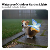 Waterproof Solar Rabbit Light Auto On/deactivate Solar Rabbit Garden Statue Weather-Resistant for Children, Pathway, Flower Bed, Balcony