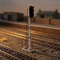 Realistic Railway Indicator Model with Ladder Compact Model Train Accessory Industrial Building Paintable for Sidings