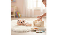Pig Feeding Playset Pretend Play Pig Toy Set Themed Accessories Mini Piglet Figures