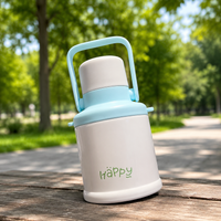 Insulated Water Bottle, Metal Water Bottle with Handle, Leakproof 316 Stainless Steel for Outdoor Sports, Camping